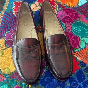 BASS Weejuns Burgundy Leather Loafers for Men.‎ Size 10.5D